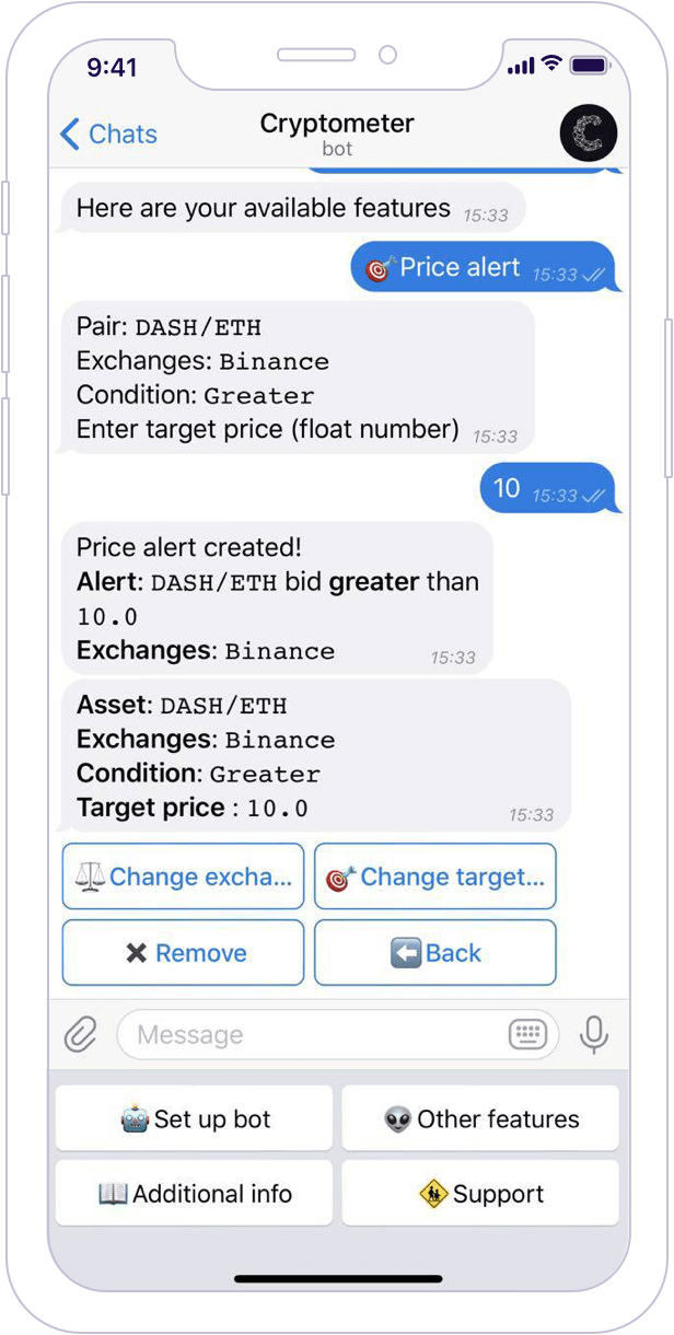 bitcoin bot telegram